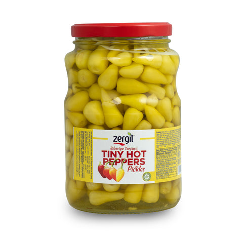 Zergil Tiny Hot Peppers Pickles 1700 Cc (Biberiye Turşusu)