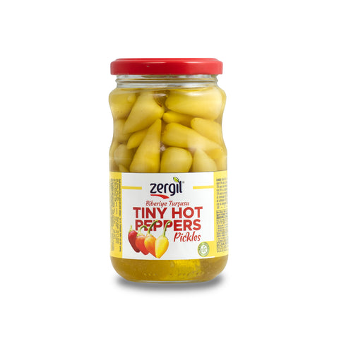 Zergil Tiny Hot Peppers Pickles 370 Cc (Biberiye Turşusu)