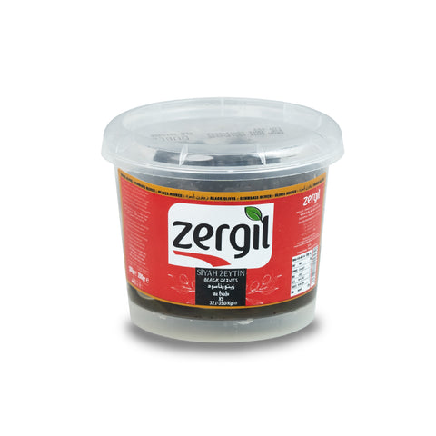 Zergil Less Salty Black Olives XS (Az Tuzlu Siyah Zeytin XS)